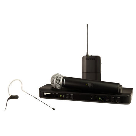 SHURE BLX1288/MX53 Wireless Combo System with SM58 Handheld and MX153 Ear set - Saif and Secure Co.
