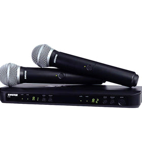 SHURE BLX288UK/PG58X-K14 Dual Handheld Microphone - Saif and Secure Co.