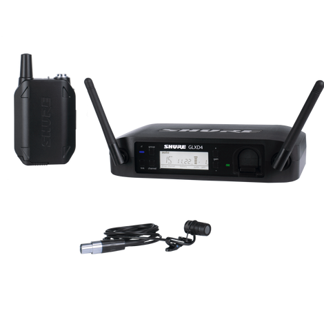 SHURE GLXD14UK/85-Z2 Digital Wireless Presenter System with WL185 Lavalier Microphone - Saif and Secure Co.