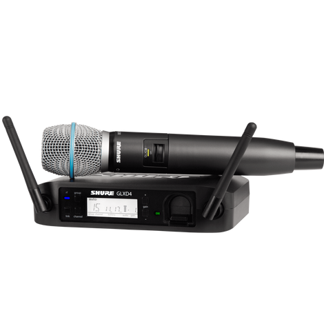 SHURE GLXD24UK/B87AX-Z2 Digital Wireless Vocal System with Beta 87A Vocal Microphone - Saif and Secure Co.