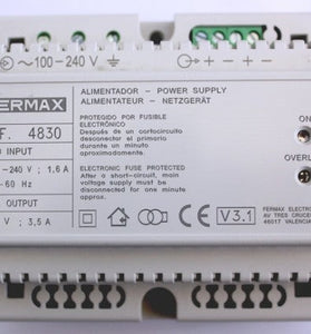 FERMAX-4830 Power Supply Unit DIN-6 100-240VAC/18VDC-3.5A | FKGTC - Saif and Secure Co.