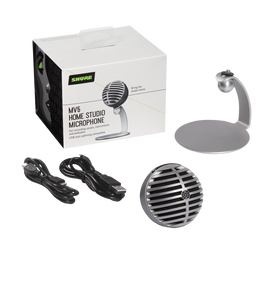 SHURE MV5/A-LTG  Digital Condenser Microphone (Grey / Black) - Saif and Secure Co.