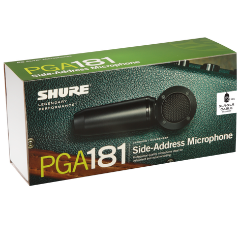 SHURE PGA181-XLR Side-Address Cardioid Condenser Microphone - Saif and Secure Co.