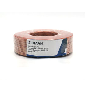Alhaan SC-T75 Speaker Cable 2*0.75mm HCCA, Transparent Color - Saif and Secure Co.