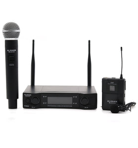 Alhaan WLCH-210 Wireless Handheld & Collar Microphone Set - Saif and Secure Co.