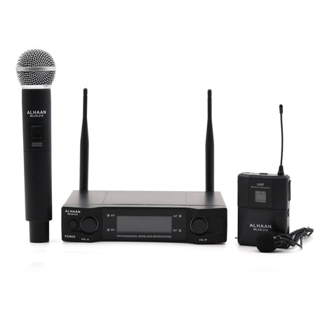 Alhaan WLCH-210 Wireless Handheld & Collar Microphone Set - Saif and Secure Co.