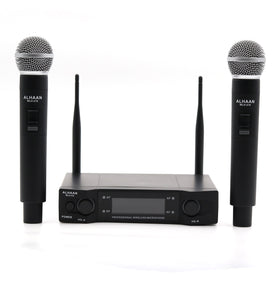 Alhaan WLH-210 Wireless Handheld Microphone (Dual) - Saif and Secure Co.