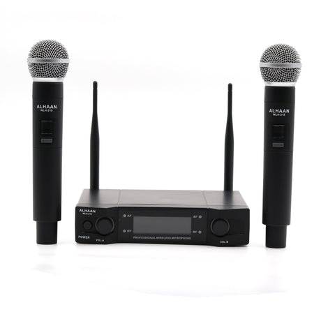 Alhaan WLH-210 Wireless Handheld Microphone (Dual) - Saif and Secure Co.
