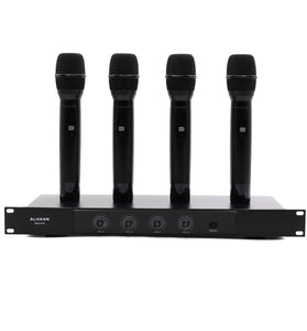 Alhaan WLH-410 Wireless Handheld Microphones (Set of 4) - Saif and Secure Co.
